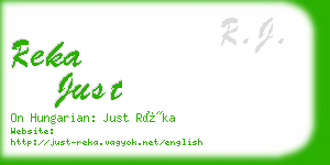 reka just business card